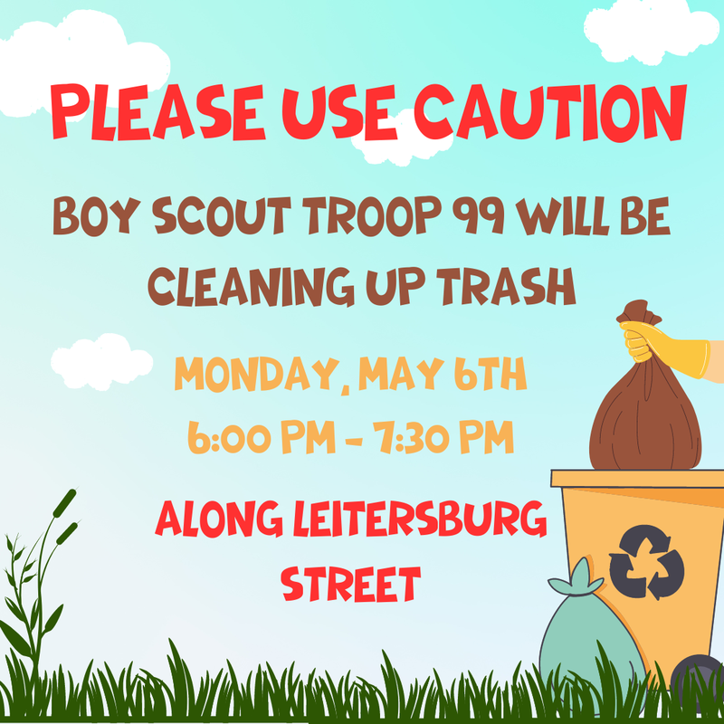 Boy Scouts Clean Up
