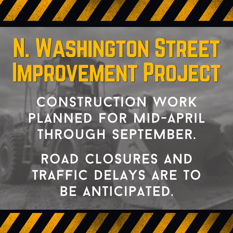 N. Washington Street Construction Post